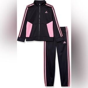 EUC🩷Adidas Zip Front Classic Tricot Jacket and Jogger Set Size 5